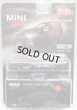 画像1: 2019 TSM MODELS - MINI GT 【"MIJO EXCLUSIVE" HONDA CIVIC TYPE R "CRYSTAL BLACK" (左ハンドル仕様）】 BLACK/RR （予約不可）