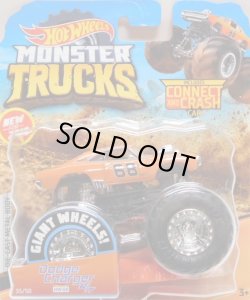 画像1: 2019 HW MONSTER TRUCKS! 【DODGE CHARGER R/T (HW68)】  ORANGE (includes CONNECT AND CRASH CAR)