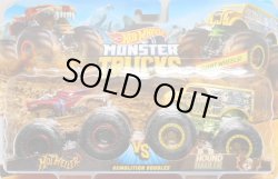 画像1: 2019 HW MONSTER TRUCKS! 2PACK 【HOT WEILER/HOUND HAULER (DAIRY DELIVERY)】 