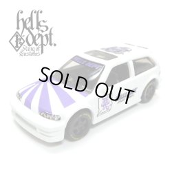 画像1: HELLS DEPT 2019 - JDC13 【'90 HONDA CIVIC EF "KANJO" (カスタム完成品)】WHITE/RR（送料サービス適用外）