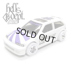 画像1: HELLS DEPT 2019 - JDC13 【'90 HONDA CIVIC EF "KANJO" (カスタム完成品)】WHITE/RR（送料サービス適用外）