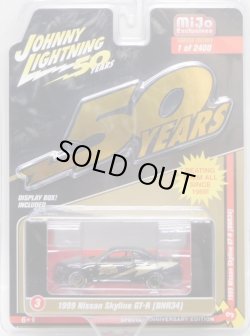 画像1: 2019 JOHNNY LIGHTNING "MIJO EXCLUSIVE" 【"BLACK AND GOLD" 1999 NISSAN SKYLINE GT-R (BNR34)】BLACK-GOLD/RR(予約不可）