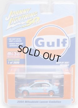 画像1: 2019 JOHNNY LIGHTNING "MIJO EXCLUSIVE" 【"GULF" 2004 MITSUBISHI LANCER EVOLUTION】LT.BLUE/RR(予約不可）