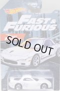 2019 WALMART EXCLUSIVE HW FAST & FURIOUS （ワイルドスピード）【'95 MAZDA RX-7】WHITE/5SP(予約不可）