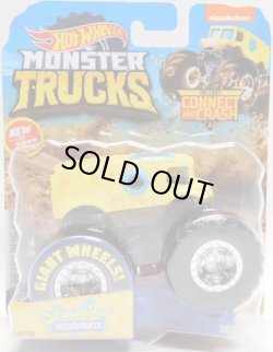 画像1: 2019 HW MONSTER TRUCKS! 【SPONGEBOB SQUAREPANTS】 YELLOW (includes CONNECT AND CRASH CAR)