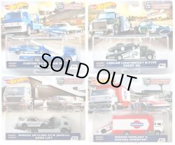 画像1: 【送料無料】【仮予約】PRE-ORDER - HW CAR CULTURE - TEAM TRANSPORT【Fアソート (4個入り）】 CUSTOM '64 GALAXIE 500/JAGUAR LIGHTWEIGHT E-TYPE/NISSAN SKYLINE GT-R(BNR34)/NISSAN FAIRLADY Z(10月下旬入荷予定）