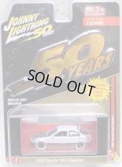 画像1: 2019 JOHNNY LIGHTNING "MIJO EXCLUSIVE" 【"BLACK AND GOLD" 1998 HONDA CIVIC CUSTOM】WHITE/RR(WHITE LIGHTNING)(予約不可）