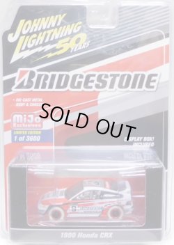 画像1: 2019 JOHNNY LIGHTNING "MIJO EXCLUSIVE" 【"BRIDGESTONE" 1990 HONDA CRX】WHITE/RR(WHITE LIGHTNING)(予約不可）