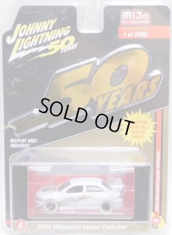 画像1: 2019 JOHNNY LIGHTNING "MIJO EXCLUSIVE" 【"BLACK AND GOLD" 2004 MITSUBISHI LANCER EVOLUTION】WHITE/RR(WHITE LIGHTNING)(予約不可）