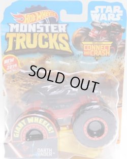 画像1: 2019 HW MONSTER TRUCKS! 【DARTH VADER】 BLACK (includes CONNECT AND CRASH CAR)