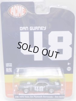 画像1: 2019 GREENLIGHT "ACME EXCLUSIVE" 【#48 1970 TRANS AM PLYMOUTH BARRACUDA - DAN GURNEY】DK.BLUE/RR