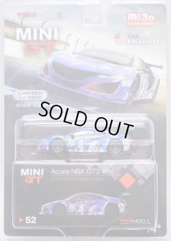 画像1: 2019 TSM MODELS - MINI GT 【"MIJO EXCLUSIVE" ACURA NSX GT3 #86 "2017 IMSA WATKINS GLEN UNCLE SAM" (左ハンドル仕様）】 BLUE/RR （予約不可）