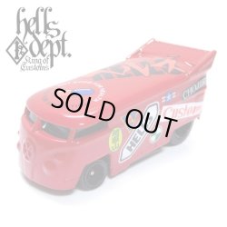 画像1: HELLS DEPT 2019 - JDC13 【"ヘルズ" VW DRAG BUS (カスタム完成品)】RED/RR（送料サービス適用外）