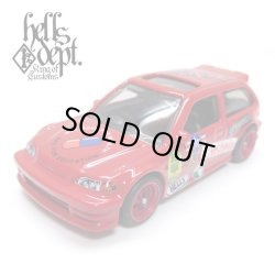 画像1: HELLS DEPT 2019 - JDC13 【"ヘルズ" '90 HONDA CIVIC EF (カスタム完成品)】RED/RR(MYSTERY PACKAGE)（送料サービス適用外）