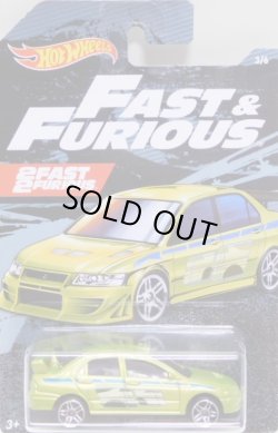 画像1: 2019 WALMART EXCLUSIVE HW FAST & FURIOUS （ワイルドスピード）【MITSUBISHI LANCER EVOLUTION】LIME/PR5(予約不可）