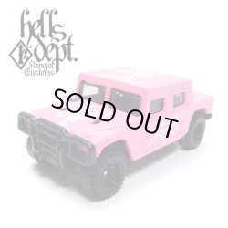 画像1: HELLS DEPT 2019 - JDC13 【"HELLBIE" HUMMER H1 (カスタム完成品)】 BARBIE PINK/RR（送料サービス適用外）