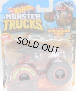 画像1: 2020 HW MONSTER TRUCKS! 【BONE SHAKER】 FLAT BLACK (includes CRUSHABLE CAR)