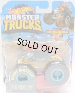 画像1: 2020 HW MONSTER TRUCKS! 【MOTOSAURUS】 MET.GREEN (includes CRUSHABLE CAR)(予約不可）