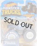 2020 HW MONSTER TRUCKS! 【HOT WHEELS POLICE】 BLACK-WHITE (includes CRUSHABLE CAR)(予約不可）