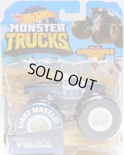 画像1: 2020 HW MONSTER TRUCKS! 【HOT WHEELS POLICE】 BLACK-WHITE (includes CRUSHABLE CAR)(予約不可）