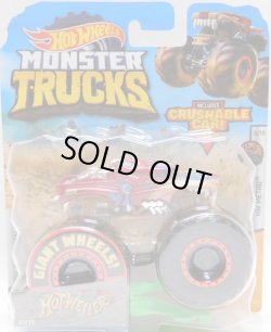 画像1: 2020 HW MONSTER TRUCKS! 【HOT WHEILER】 RED-TAN (includes CRUSHABLE CAR)(予約不可）