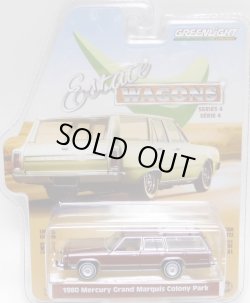 画像1: 2020 GREENLIGHT ESTATE WAGON S4 【1980 MERCURY GRAND MARQUIS COLONY PARK】 BROWN-WOOD/RR 