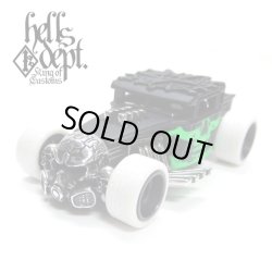 画像1: HELLS DEPT 2020 - JDC13 【"IBB" BONE SHAKER (カスタム完成品）】FLAT BLACK/RR （送料サービス適用外）