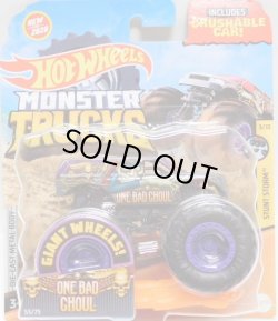 画像1: 2020 HW MONSTER TRUCKS! 【ONE BAD GHOUL】DK.GRAY (includes CRUSHABLE CAR)(NEW FOR 2020）