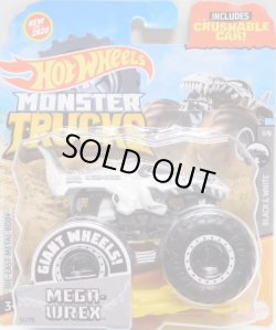 画像1: 2020 HW MONSTER TRUCKS! 【MEGA-WREX】FLAT WHITE (includes CRUSHABLE CAR)(NEW FOR 2020）