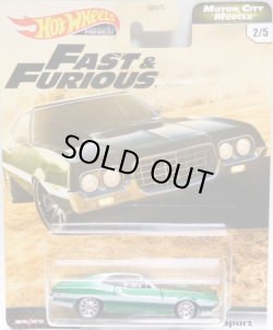 画像1: 2020 HW PREMIUM FAST & FURIOUS "MOTOR CITY MUSCLE" 【'72 FORD GRAN TORINO SPORT】 MET.GREEN/RR