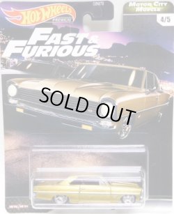 画像1: 2020 HW PREMIUM FAST & FURIOUS "MOTOR CITY MUSCLE" 【'66 CHEVY NOVA】 DK.GOLD/RR