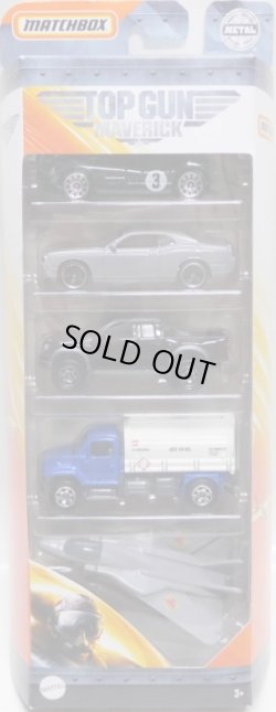 画像1: 2020 MATCHBOX 5PACK 【TOP GUN MARVERICK #2】1956 ASTON MARTIN DBR1/2008 DODGE CHALLENGER/2010 FORD RAPTOR/PETROL PUMPER/SWING WING (予約不可）