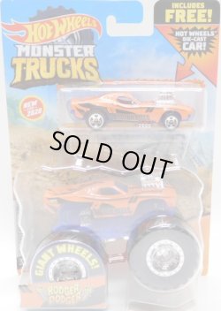 画像1: 2020 HW MONSTER TRUCKS! 【RODGER DODGER】ORANGE(includes FREE! HOT WHEELS)(NEW FOR 2020）