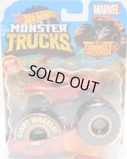 画像1: 2019 HW MONSTER TRUCKS! 【RED HULK】 FLAT RED (includes CONNECT AND CRASH CAR)(予約不可）