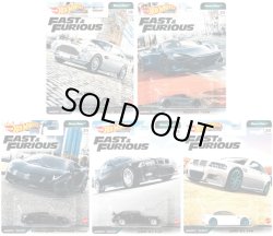 画像1: 2020 HW PREMIUM FAST & FURIOUS 【Kアソート"EURO FAST" (5種セット）】ASTON MARTIN DB5/McLAREN 720S/LAMBORGHINI AVENTADOR/BMW M3 E36/BMW M3 E46