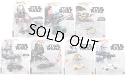 画像1: 【仮予約】PRE-ORDER - 2021 HW STAR WARS CHARACTER CAR 【Hアソート (8個入り】マンダロリアン/キュラ・デューン/ザ・チャイルド(x2)/レッカー/BB-8/ダース・ベイダー/ストームトルーパー（3月上旬入荷予定）