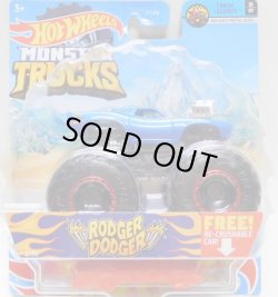 画像1: 2021 HW MONSTER TRUCKS! 【RODGER DODGER】 BLUE (includes RE-CRUSHABLE CAR)(予約不可）