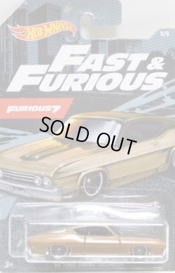 画像1: 2020 WALMART EXCLUSIVE HW FAST & FURIOUS （ワイルドスピード）【'69 FORD TORINO TALLADEGA】DK.GOLD/DD8(予約不可）