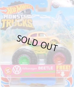 画像1: 2021 HW MONSTER TRUCKS! 【VOLKS WAGEN BEETLE】 ORANGE-PINK (includes RE-CRUSHABLE CAR)(予約不可）