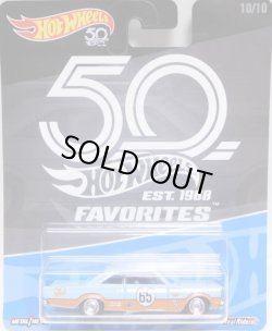 画像1: 2018 HW 50th FAVORITES 【'65 FORD GALAXIE (GULF)】LT.BLUE/RR (予約不可）