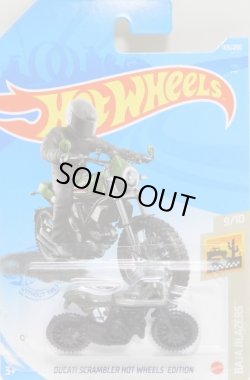 画像1: 【DUCATI SCRAMBLER HOT WHEELS EDITION】FLAT OLIVE/ORMC (SHARK MOUTH) (NEW CAST)