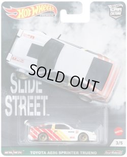 画像1: 2021 HW CAR CULTURE "SLIDE STREET" 【TOYOTA AE86 SPRINTER TRUENO】WHITE/RR