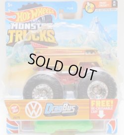 画像1: 2021 HW MONSTER TRUCKS! 【VW DRAG BUS】 YELLOW-ORANGE (includes RE-CRUSHABLE CAR)(予約不可）