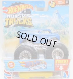 画像1: 2021 HW MONSTER TRUCKS! 【HOT WHEELS DELIVERY(DAIRYDELIVERY)】 BLUE (includes RE-CRUSHABLE CAR)(予約不可）