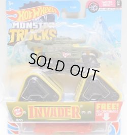 画像1: 2021 HW MONSTER TRUCKS! 【INVADER】 OLIVE (includes RE-CRUSHABLE CAR)(予約不可）