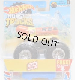 画像1: 2021 HW MONSTER TRUCKS! 【OSCAR MAYER】 ORANGE-YELLOW (includes RE-CRUSHABLE CAR)(予約不可）