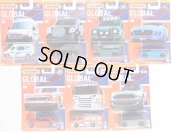 画像1: 2021 MATCHBOX GLOBAL SERIES 【7種セット - A】Scania P360 Fire Truck/2011 Mini Countryman/1971 MGB GT Coupe/'15 Jaguar F-Type Coupe/Land Rover Defender 110/LEVC TX Taxi/Renault Master Ambulance (予約不可）