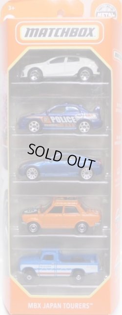 画像1: 2022 MATCHBOX 5PACK 【MBX JAPAN TOURERS】2017 Honda Civic Hatchback/2007 Subaru Impreza WRX Police/2010 Infiniti G37 Coupe/'70 Datsun 510 Rally/'62 Nissan Junior