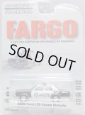 2022 GREENLIGHT HOLLYWOOD SERIES 35 【1986 FORD LTD CROWN VICTORIA】BLACK-WHITE(FARGO) 