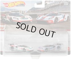 画像1: 2022 HW CAR CULTURE "PREMIUM 2PACK" 【'16 フォード GT レース】WHITE-LT.BLUE/RR